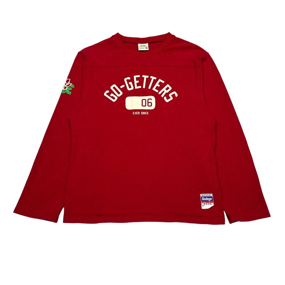 Bodega Go Getters 06 Long Sleeve Athletic T Shirt Men's Medium Retro Varsity